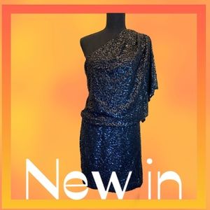 Jessica Simpson Black Sequined Dress